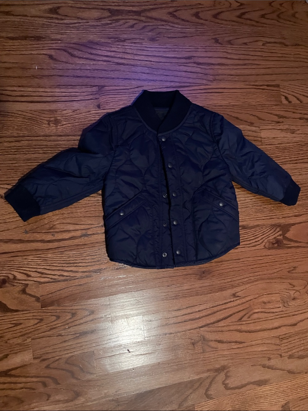 GAP Quilted Navy Puffer Jacket for Kids